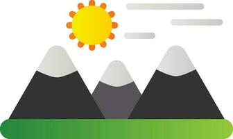 Mountains Vector Icon Design