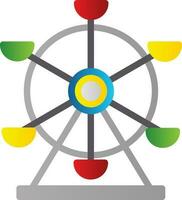 Ferris Wheel Vector Icon Design