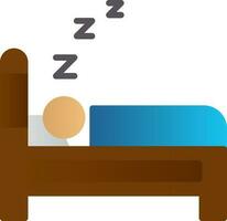 diseño de icono de vector de dormir