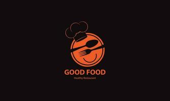 Restaurant logo template vector