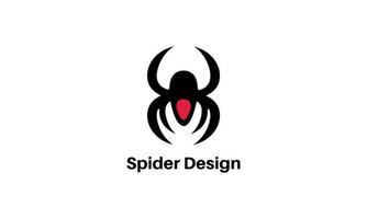 Spider logo vector icon.