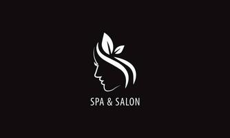 Hair salon logo design vector