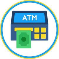 Atm Machine Vector Icon Design