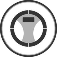 Steering Wheel Vector Icon Design