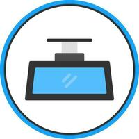 Rearview Mirror Vector Icon Design