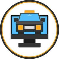Taxi Vector Icon Design