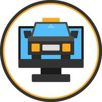 diseño de icono de vector de taxi