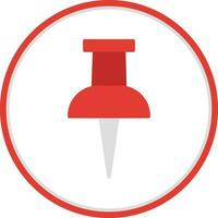Push Pin Vector Icon Design