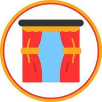 Curtains Vector Icon Design