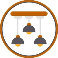 Ceiling Light Vector Icon Design