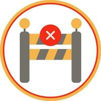 Barrier Vector Icon Design