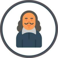 Shakespeare Vector Icon Design