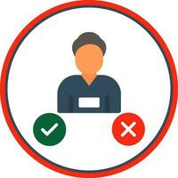 Decision Making Vector Icon Design