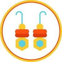 Earrings Vector Icon Design