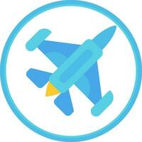 Jet Plane Vector Icon Design