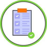 Completed Task Vector Icon Design