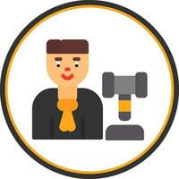 Judge Man Vector Icon Design