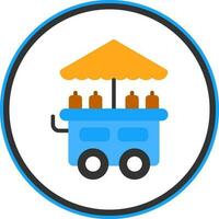 Food Cart Vector Icon Design