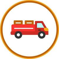 Pickup Truck Vector Icon Design