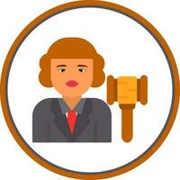 Judge Vector Icon Design
