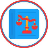 Law Book Vector Icon Design