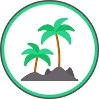 Island Vector Icon Design