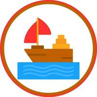 diseño de icono de vector de barco