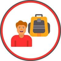 Tourist Vector Icon Design