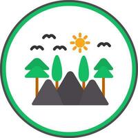 diseño de icono de vector de paisaje