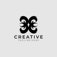 Letter 3E logo design concept vector