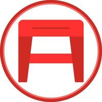 Stool f Vector Icon Design