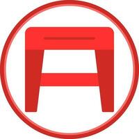 Stool f Vector Icon Design