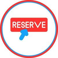 diseño de icono de vector de reserva