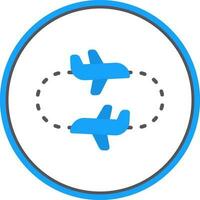 Round Trip Vector Icon Design
