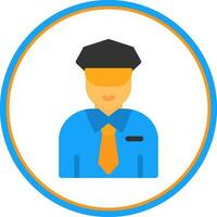 Security Guard Vector Icon Design