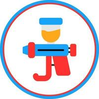 Spray Gun Vector Icon Design