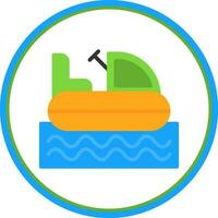 Bumper Boat Vector Icon Design