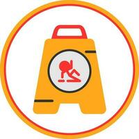 Wet Floor Vector Icon Design