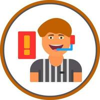 Referee Vector Icon Design