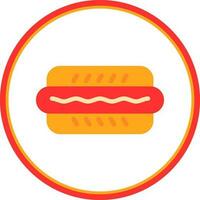 Hot Dog Vector Icon Design