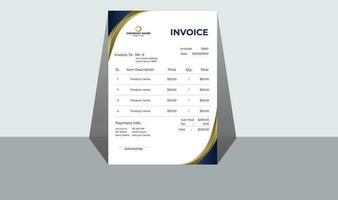 Corporate Business Invoice Design vector
