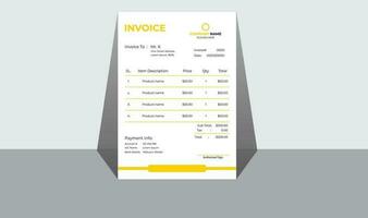 Corporate Business Invoice Design vector