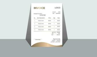 Corporate Business Invoice Design vector