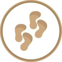 Footprint Vector Icon Design