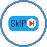 Skip Ad Vector Icon Design