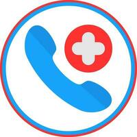 Emergency Cal Vector Icon Design