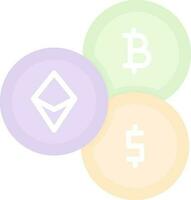Cryptocurrency Vector Icon Design