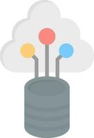 diseño de icono de vector de datos de nube