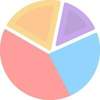 Pie Chart Vector Icon Design