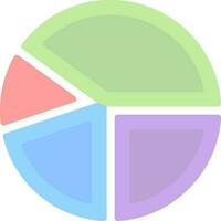 Pie Graph Vector Icon Design